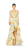 Bronx And Banco Palma Isla Gown In 芥末多色
