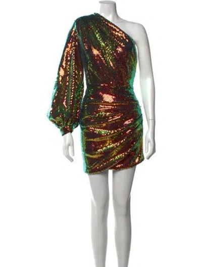 Pre-owned Bronx And Banco Patterned Mini Dress W/ Tags In Metallic