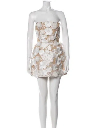 Pre-owned Bronx And Banco Printed Mini Dress In Neutral