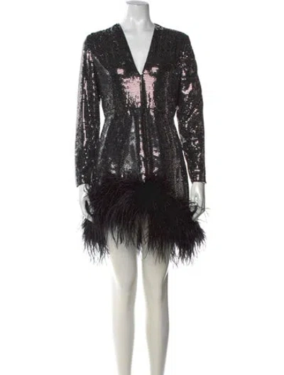 Pre-owned Bronx And Banco Printed Mini Dress In Purple