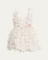 Bronx And Banco Rosalie Sequin-embellished Applique Mini Dress