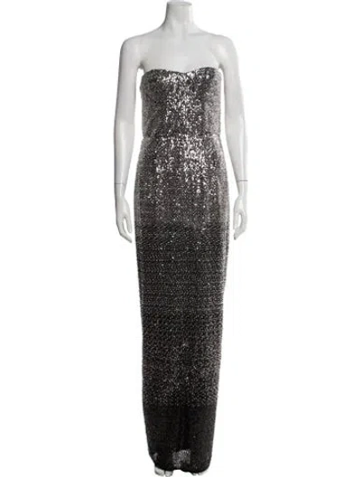 Pre-owned Bronx And Banco Sequin Long Dress In Multi