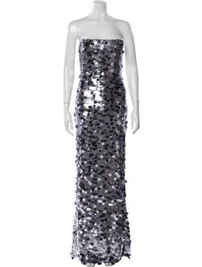 Pre-owned Bronx And Banco Sequin Long Dress In Multi