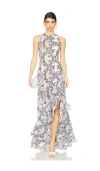 Bronx And Banco Sicilia Midi Dress In 海蓝底碎花