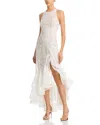 Bronx And Banco Sicilia High-low Floral Lace Gown In White