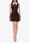 Bronx And Banco Simone Sleeveless Mini Dress In Black