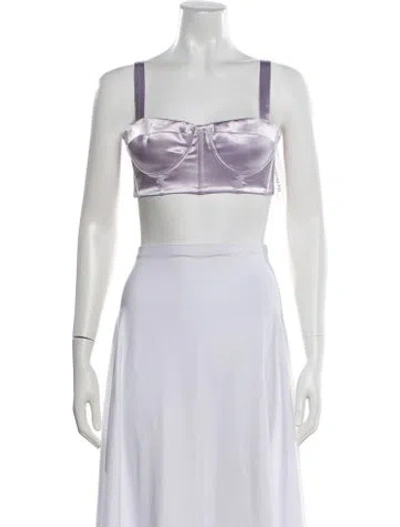 Pre-owned Bronx And Banco Square Neckline Sleeveless Sports Bra In White