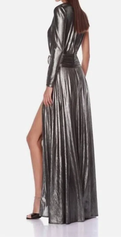 Bronx And Banco Starlight Gown In Silver In Gray