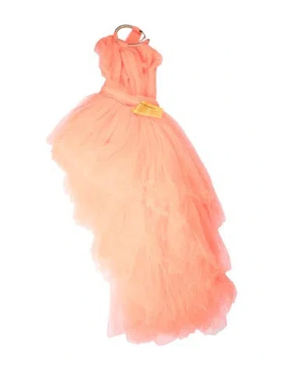 Pre-owned Bronx And Banco Strapless Long Dress W/ Tags In Orange