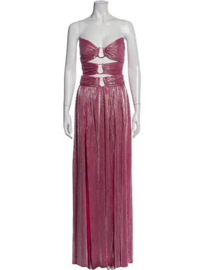 Pre-owned Bronx And Banco Strapless Long Dress W/ Tags In Pink