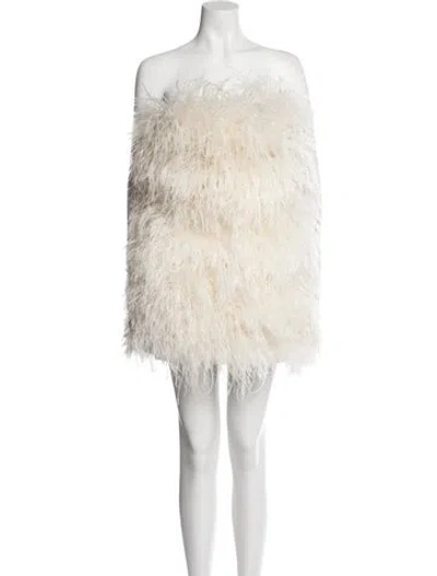 Pre-owned Bronx And Banco Strapless Mini Dress In Neutral
