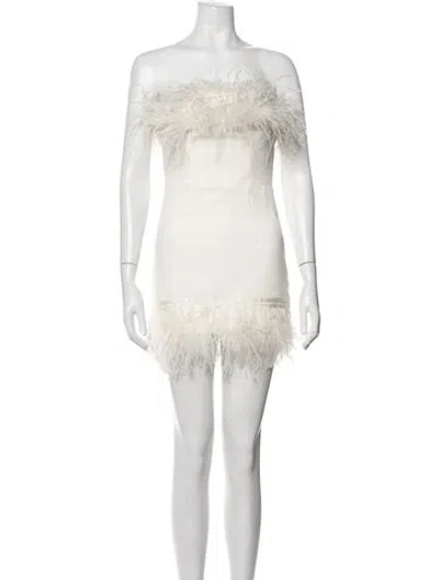 Pre-owned Bronx And Banco Strapless Mini Dress In Neutrals