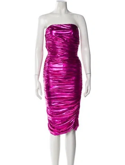 Pre-owned Bronx And Banco Strapless Mini Dress In Pink