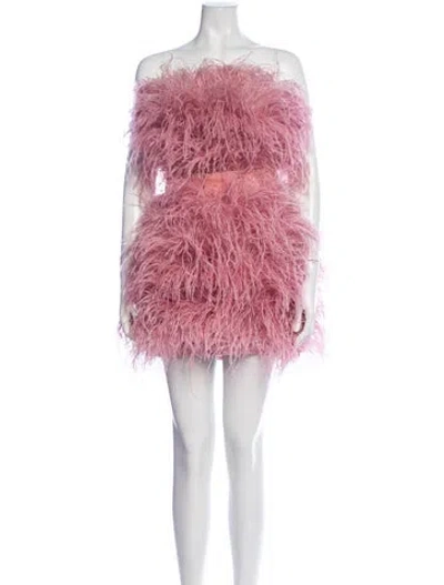 Pre-owned Bronx And Banco Strapless Mini Dress In Pink