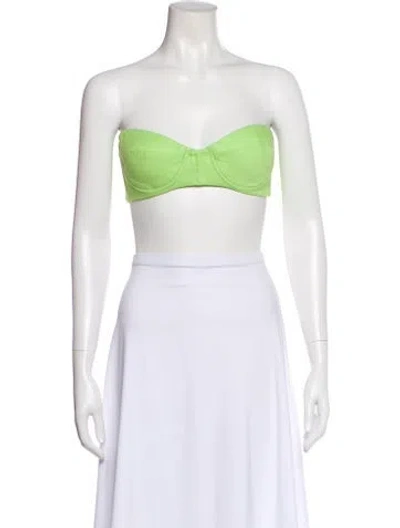 Pre-owned Bronx And Banco Strapless Sports Bra In White