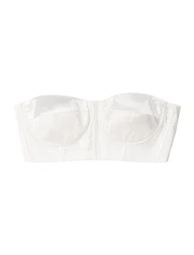 Pre-owned Bronx And Banco Strapless Sports Bra In White