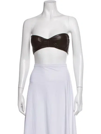 Pre-owned Bronx And Banco Strapless Sports Bra In White