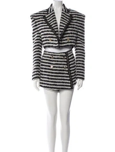 Pre-owned Bronx And Banco Striped Short Set In Multi