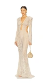 Bronx And Banco Talia Desert Crochet Gown