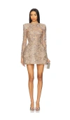 Bronx And Banco Venetian Mini Dress In Silver