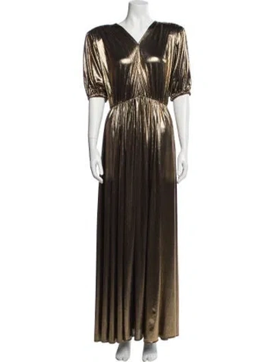 Pre-owned Bronx And Banco V-neck Long Dress