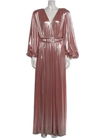 Pre-owned Bronx And Banco V-neck Long Dress