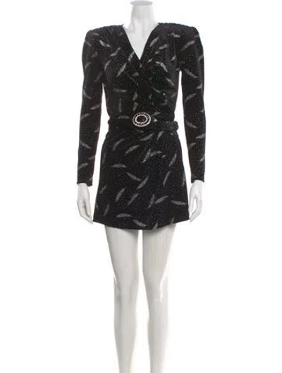 Pre-owned Bronx And Banco V-neck Mini Dress In Multi