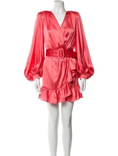 Pre-owned Bronx And Banco V-neck Mini Dress W/ Tags In Orange