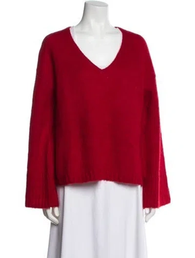 Pre-owned Bronx And Banco V-neck Sweater In Red