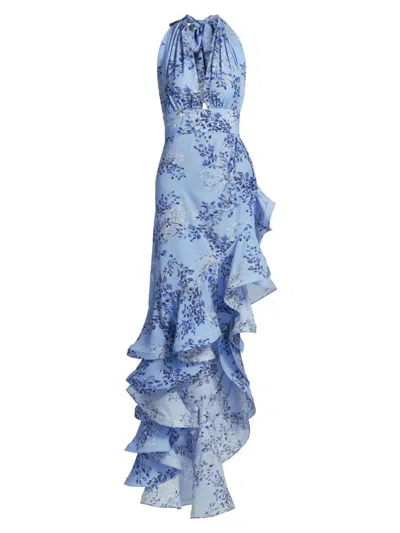 Bronx And Banco Women's Bronte Poppy Maxi Dress In Blue