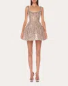 Bronx And Banco Women's Claudia Embellished Mini Dress In Silver
