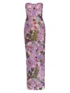 BRONX AND BANCO WOMEN'S DAHLIA FLORAL-EMBELLISHED STRAPLESS GOWN