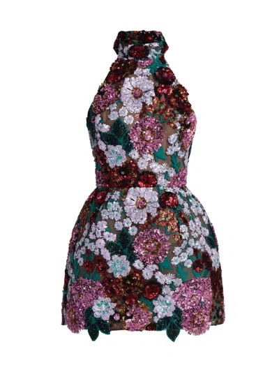 Bronx And Banco Women's Deirdre Halterneck Minidress In Multi