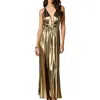 Bronx And Banco Womens Metallic Polyester Evening Dress