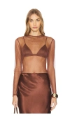 Bronx And Banco X Revolve Abigail Top In 브라운