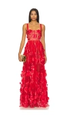 Bronx And Banco X Revolve Anastasia Maxi Dress In 레드