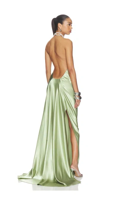 Bronx Banco Amara Backless Gown In White