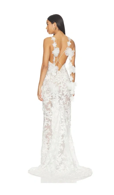 Bronx Banco Eden Gown In Blanc