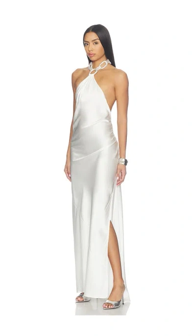 Bronx Banco Abendkleid Aus Seide In White