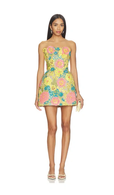 Bronx Banco Soleil Sequin Maraya Strapless Mini Dress In Multi