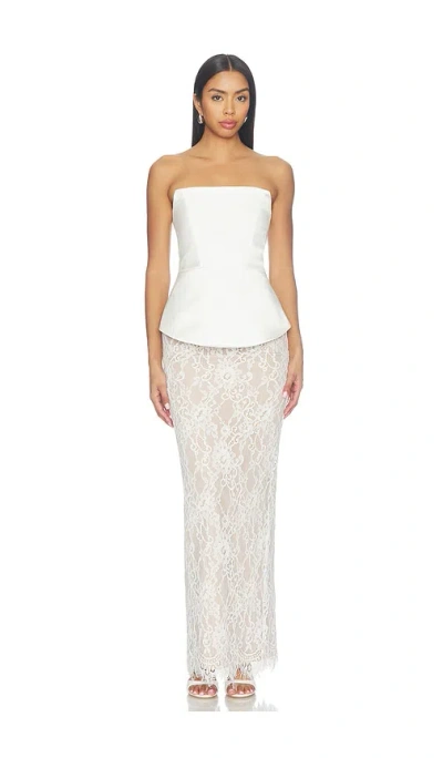 Bronx Banco Maxikleid Maxi Dress In White