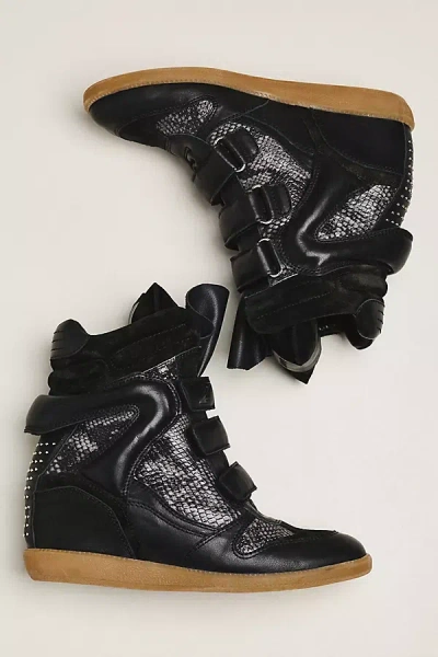 Bronx Jae-yy Wedge Sneakers In Black