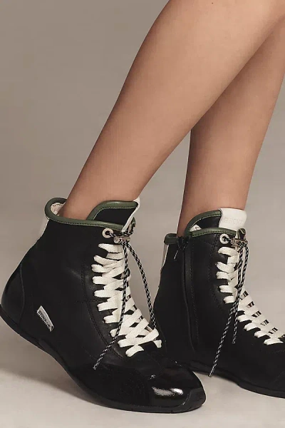 Bronx Myr-aa High-top Boxing Sneakers In Black