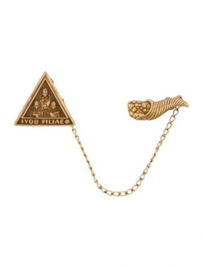 Pre-owned Brooch 10k Iyob Filiae Pin  In Multi