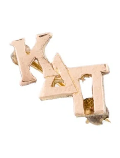 Pre-owned Brooch 10k Kappa Delta Pi Society Pin In Multi