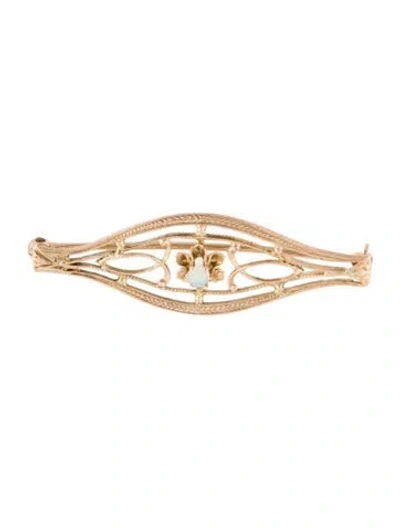 Pre-owned Brooch 10k Opal  In Multi