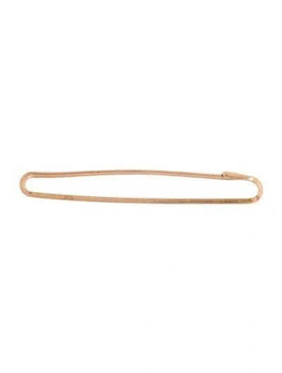 Pre-owned Brooch 10k Safety Pin  In Multi