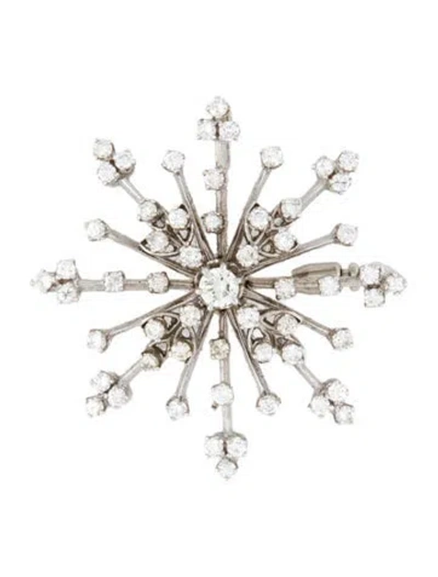 Pre-owned Brooch 14k 1.91ctw Diamond Pendant  In Multi
