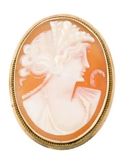 Pre-owned Brooch 14k Convertible Pendant Pin  In Multi