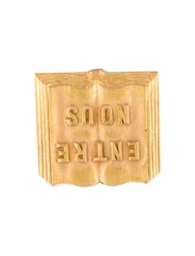 Pre-owned Brooch 14k "entre Nous" Bible  In Multi